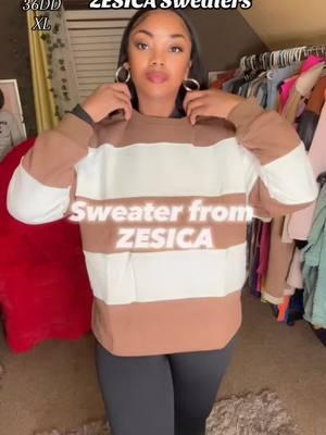 Oversized Sweater from @zesica @ZESICA true oversized swear great quality tiktokshop #onlineshopping #tiktokshopfinds #_trending #womenfashion #tallgirl #fyp #sweater #oversizedsweater #oversized #zesicaofficial #zesica 