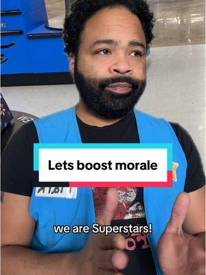 Who wants to lead the store cheer at the morning meeting? #retail #manager #workinginretail #retailskit #managerpov #retailworker #morningmeeting #retailproblems #retailking #fypシ 