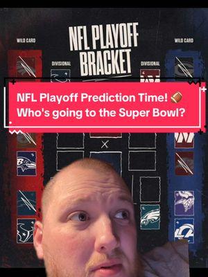 NFL Playoff Prediction Time! 🏈 Who's going to the Super Bowl? #NFLPlayoffs2025 #NFLPredictions #SuperBowlBound #FootballSeason #GridironGlory #TouchdownPrediction #WildCardWeekend #DivisionalRound #ConferenceChampionship #NFLPicks #FootballFanatic #SportPredictions #NFLFans #NFLFantasy #GameDay #PlayoffFrenzy #NFLDraft2025 #SportsTikTok #FootballTikTok #NFLBuzz