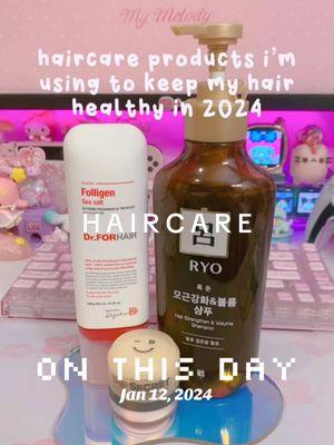 Products I used to keep my hair healthy in 2024 🧖🏻‍♀️🧴🫧 • dr. forhair folligen sea salt scaler • ryo hair strengthening shampoo • i dew care tap secret dry shampoo powder  Anyone else wants healthier hair in 2025? 🥰 #haircare #hairhealth #shampoo #haircareroutine #HairCareTips #hairtok #koreanhaircareproducts #scalpcare #drforhair #ryo #idewcare #asianhaircare #korean #onthisday 