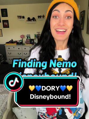 Replying to @practically_patrick If I ever redo a Disneybound, it’s GOT to be better/different in some way!!💙💛🖤 • #disneybound #findingnemo #findingdory #dory #disneylandresort #disneylandoutfit 