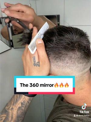 The 360 mirror🔥🔥🔥#360mirror #ovalshape #titokusa #TikTokShop #mirror #hairtok #haircut #haircuttransformation 