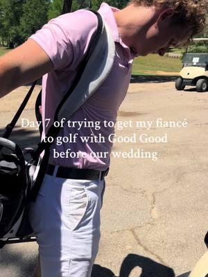 #goodgood #goodgoodgolf #golf #fiancé #golfing #wedding @goodgood @Garrett Clark reason number 7 he taught me how to golf 