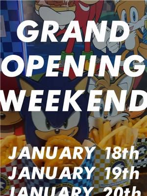 SONIC FANS!! ARE YOU READY!?!  GRAND OPENING JANUARY 18-20 SATURDAY 11AM-8PM SUNDAY 11AM-8PM MONDAY 11AM-8PM 5460 Peachtree Blvd b, Chamblee, GA 30341 FIRST 25 PEOPLE IN LINE WILL RECEIVE A FREE MYSTERY GIFT!! #sonicthehedgehog #newlocations #popup #sonicthehegdehogspeedcafe #gottagofast 