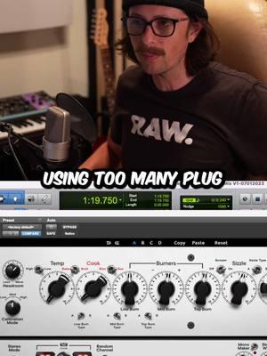 Producing music, mixing music, recording… Use as many plugins or pieces of hardware that you want!  Why does anyone care?? 🤷🏻🎶 #musicproduction #mixingandmastering #audioplugins #audioengineer 