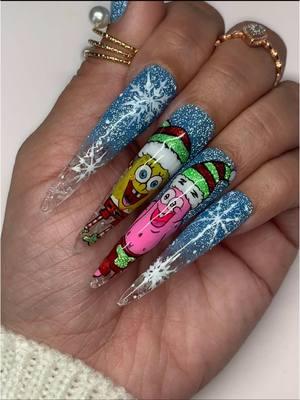 A very Marry SpongeBob 😍 All the products used for these are my by none other then @SHOP NAILZ BY DEV  #christmasnailsart #christmas2024 #nailzbydev #holidaynails #wekeepgoing #christmasnails #spongebob #spongebobsquarepants #spongebobnails #spongbobnailart 