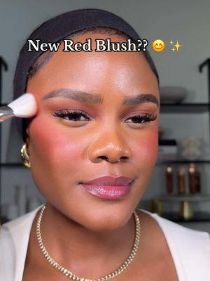 Let’s try the new @Patrick Ta Beauty  blush in the shade She Left Me on Red. This shade is up my alley. It’s pigmented, it’s blendable and it’s RED 🤭❤️#patricktabeautypartner #patricktabeauty #patricktablush #beauty #makeup