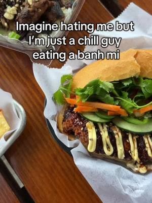 Chill guys eat banh mi 😇 #banhmiboys #banhmi #vietnamesefood #neworleans #chillguy