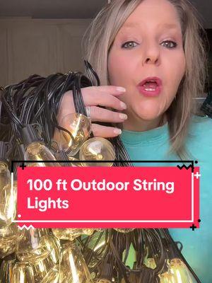 These outdoor lights are going to be absolutely perfect for my daughter’s October outdoor wedding #stringlights #stringlight #stringlightsweddings #outdoorlights #ledlights #ledoutdoorlights #outdoorlighting #outdoorlight #outdoorwedding #fyp 