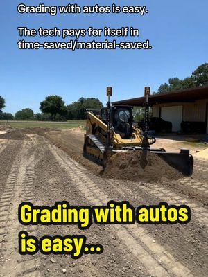 Grade control tech allows you to bid on commercial grading jobs that require tight grade tolerances as well. Just some food for thought. Drop your opinion on this in the comments. #vlocsystem #construction #ctl #skidsteer #caterpillar #gradecontrol 