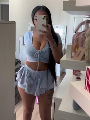 These sets so cuteeee 🥹💗 pink or blue? #twopieceset #shortset #TikTokShop 