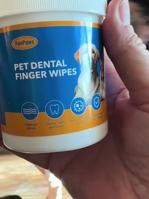 He actually loved it! 😂  . #dogmom #dogmomlife #petparent #pets #petdental 