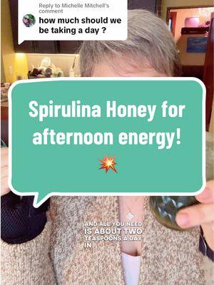 Replying to @Michelle Mitchell  #spirulina from @vital500 Holistic Health  #nutrients #superfood #holistichealth #honey #afternoonpickmeup 