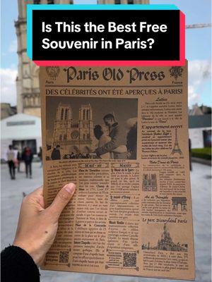 Did someone say free? 👀 Is this the best free souvenir in Paris? 🎥 @Wendy • Travel Creator, T+L contributor #traveltok #paris #notredame #touristattraction #free #thingstodo 