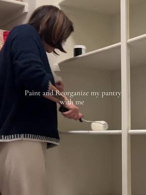 #creatorsearchinsights paint and reorganize my pantry as a normal mom who Lowkey forgot she was wearing long John’s this was filmed at 5:00 am 💀 #everydaymom #momwithacamera #pantryorganization 