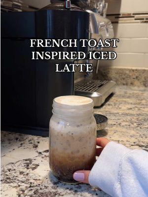 french toast inspired iced latte without using any fancy syrups!!! I post all my coffee recipes over on Instagram so don’t forget to follow me there incase we lose this app (fingers crossed we don’t!!!) ✨🫶🏽☕️🍁 #frenchtoastrecipe #frenchtoastlatte #coffeerecipes #maplelatte #brownsugarlatte #nosyrupneeded #simplelatte #coldfoam #icedlatte #icedlatterecipe #nespressovertuo 