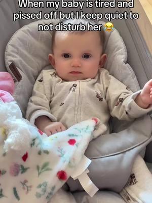 My baby: Don’t make a move lady or I will scream and cry…. 😭 #fyp #babygirl #sahmlife #MomsofTikTok #dontmove 