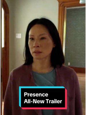 All-new trailer for Steven Soderbergh's #Presence - in theaters January 24. Starring Lucy Liu, Julia Fox, and Chris Sullivan. #rottentomatoes #movie #movietok #film #filmtok #trailer #horror #horrormovie #horrortok #neon #lucyliu #juliafox 