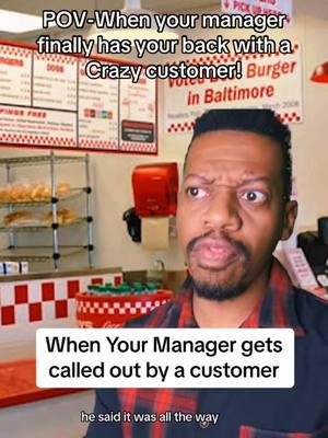 Some customers are ready for anybody🤣🤣 #fastfoodlife #managersbelike #managerlife #resturantproblems #fyp #entitled #roast 