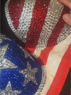 American flag bra #ad #rhinestones #artandcraft #art #craft #rhinestonesupplies #americanflag 