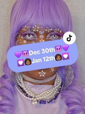 💜😈Purple Devil 😈💜 & 💟👩🏾‍🦱Lavender👩🏾‍🦱💟 @MoEUnique82 @MoEUnique82  @MoEUnique82   #transition #makeuptransition #outsidetransition #faceart #facejewels #glittermakeup #creativemakeup #faceartmakeup #dec30th #December #December2024 #Purple #purplehair #purplemakeup #purpleeyes #everythingpurple #Royalty #purpledevilhorns #devilhorns #purpledevil #jan2024 #jan12th #Lavender #lavenderhair #lavenderboots #lavendermakeup #fitcheck #outfitofthenight 