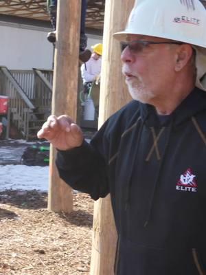 Randy simplify climbing poles. #tradeschool #linework #lineman #fyp #firstday #elitelineman 