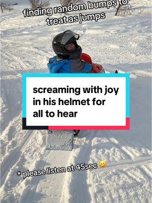 if you do nothing else today, skip ahead to 45 seconds. #farmlife #farmtok #momlife #snowmobilevideos #sledlife #polaris #sledhead #brap #throttletherapy #motorsportkids #snowmobilekid #boymom #farmwife 