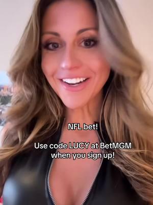 Code LUCY at BetMGM when you sign up!  #sportsbettingtiktok #nfl #football #offer #code #bonus #signup #boston #fitcheck #sportsbetting #sports 