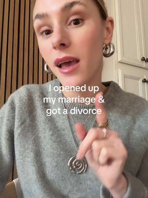 Storytime: I opened up my first marriage and got a divorce — but it’s more complicated than that.#nonmonogamy #nonmonogamous #ethicalnonmonagomy #enm #poly #polyamorytiktok #polyam #wlw #bisexual #bigirls #relationshipadvice #divorced #divorcetok #divorce 