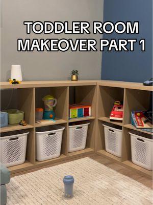 Should I paint the walls dark or light blue?🧐 if I go light blue I’ll probably buy the charcoal nugget cover!  #toddlerroom #bigboyroom #toddlerhaul #toddlertoys #toyrotation #nuggetcouch #roommakeover #toddlerroommakeover 