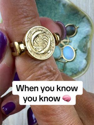 You’ll just know! Let the elements speak to you 🙂‍↕️ #whenyouknowyouknow #piceses #mixandmatchrings #matcheveryoutfit 