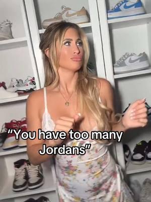 Never too many!!👟💗 #golf #golfswing #golfhumor #jordanshoes #jordancollection 