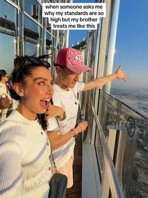 Y’all can learn from him🫶 @mabu😇 follow my insta! @alyssagdeluca❤️ #sistabu #siblingsbelike #burjkhalifa #dubai #littlebrother #uroldersister #highstandards #relationshipgoals #princesstreatment #lilmabu #rap #Relationship #men #fyp 