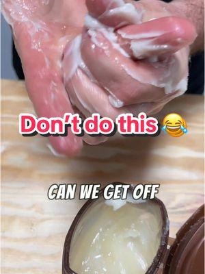 Don’t get yourself into this sticky mess! 😂🫧 #gripclean #cleaninghacks #vaseline #heavyduty #handsoap #sticky #DIY #auto #oil #handwash #dirtyhands 