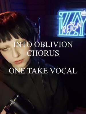 Into Oblivion one take chorus vocals. #izzyreign #intooblivion #originalsong #danceintotheabyss @FiXT #massfollowing #massfollow 