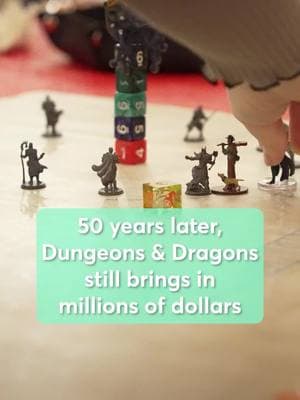 #DungeonsandDragons has come a long way since making its debut 50 years ago. After decades spent as the pinnacle of nerd culture, the popular tabletop game has broken into the mainstream thanks in part to the success of Netflix's mega-hit show "Stranger Things" and the best-selling videogame "Baldur's Gate 3." Indeed, D&D publisher Wizards of the Coast has seen its annual revenue grow from $761 million in 2019 to $1.17 billion as of October 2024. The company estimates that 85 million people have played the game since it was first introduced in 1974 — a figure equivalent to the population of Germany. Read more at the #linkinbio #CNBCMakeIt