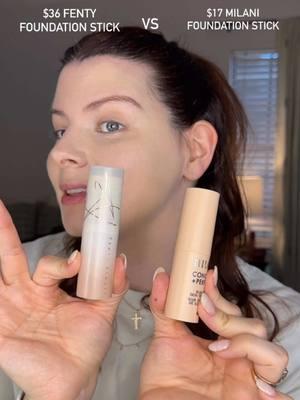 Is the new $17 Milani Conceal + Perfect Blur Out Skin Tint Stick comparable to the $36 Fenty Eaze Drop Stick Blur + Smooth Tint Stick Foundation   #skintint #drugstoreskintint #affordablemakeup #affordablefoundation 