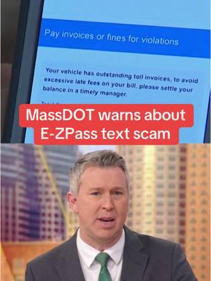 People in Massachusetts and elsewhere have been receiving fraudulent texts claiming they owe money for tolls via E-ZPass.  #nbc10boston #massachusetts #newengland #travel #scam #warning #phone #text #news #video #fyp 