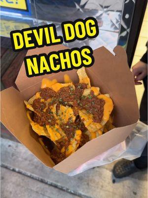 Replying to @blazin_hot_amy our Devil Dog Nachos are cafe style tortillas chips, nacho cheese, homemade beef chili and chives.   What else would you put in them?  #njeats #njeat #njfood #njfoodspots 