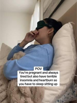 I am so f*cking tired but can’t sleep at the same time🥲 oh and my heartburn can go 💀 #pregnant #pregnantlife #pregnanttiktok #16weekspregant #pregnantmama #pregnantcheck #heartburn #insomnia #pregnantproblems 