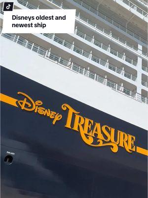 Disneys oldest and newest ship together #disneytreasure #disneycruise #disneyships #disneymagic #disneycreators #disneycruiseships #disneycruiseship #creatorsearchinsights #disneytok 