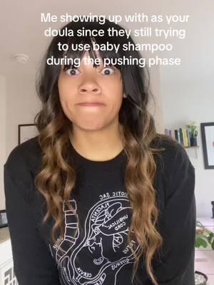 Baby shampoo is NOT okay for perineal support and I’m mad I keep having to fight providers about this… #pushing #perineal #laboranddelivery #labor #childbirth #doula #doulasoftiktok #babyshampoo #johnsonandjohnson #vaginahealth 