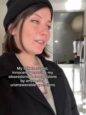 OCD asks a lot of unanswerable questions: “What if this terrible thing happens? What if this intrusive thought means something? Will I be punished for thinking that?” Trying to find the answers or achieve the impossible level of certainty these questions demand can kick off an all. day. long. spiraling thought process that really takes over our lives. That’s why it’s a problem when therapy focuses on analyzing those thoughts or trying to answer those questions. This approach, typically used in general talk therapy, tends to make OCD worse because it attaches meaning to intrusive thoughts, which leads to further distress and doubt. Freedom from OCD's grip doesn't come from chasing answers or reassurance. It comes from learning to trust your internal compass and live alongside uncertainty without being controlled by it. That’s why it’s so important to seek out specialized therapy for OCD—it’s specifically designed to help you detach from the panic, fear, and doubt, so you can start showing up as your true self, free to live a life of your own choosing. #ocd #exposureresponseprevention #realocd 
