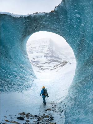 Glaciers are so freaking cool! #massfollowing #glaciers #iceformations #Canada #adventure #Hiking #winterhike 