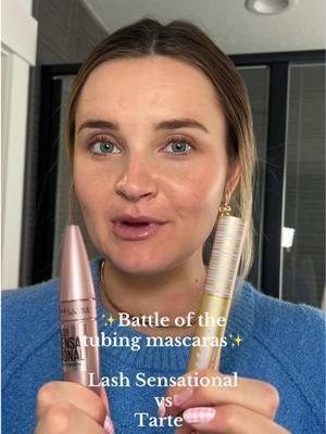 WHICH ONE?! What other ones do I need to try out? I decided I needed to try new mascaras this year but I love a tubing mascara! I need to wait a bit longer next time before swiping the mascara off but tell me what to try next! #tubingmascara #mascara #eyelashes #tarte #drugstoremakeup #maybelinemascara #mascarareview @tarte cosmetics @Maybelline NY 