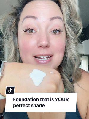 Biomimic Foundation changes from white to YOUR shade!! The technology is crazy good and it has SPF!! @Forever Bloom Skincare #biomimic #colorchangingfoundation #spffoundation #skintint #foreverbloom 