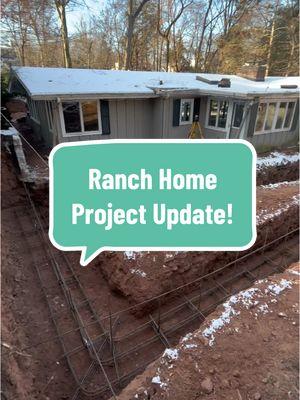 Project Update at the Ranch Home! Masonry is complete (aside from the slab which will be done at a later point) and we are now ready to begin framing! #masonry #mason #construction #addition #homereno #retainingwall #footing #concrete #blockwork #Home #build #projectmanagement #modernhome #rebar #progress #sitevisit #jobsite #residential 