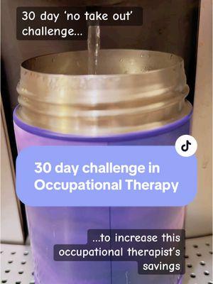 As a spirited school-based occupational therapist, I'm on a  9-month contract! To make the most of my finances, I’ve launched a thrilling 30-day challenge this January: NO takeout lunches! I anticipate saving a whopping $100 to $200—what a fantastic way to kick off the year and boost my budget! #occupationaltherapist #teachersoftiktok #MomsofTikTok #occupationaltherapystudent #schoolbasedot #30daychallenge #nospendchallenge #asmr #occupational-therapy 