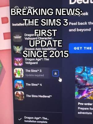 FINALLY WE CAN PLAY SIMS 3! THANK YOU SO MUCH @The Sims this is the best gift I could ever recieve for 2025 #thesims #sims3 #simsnews #breakingnews #sims4 #simstok 