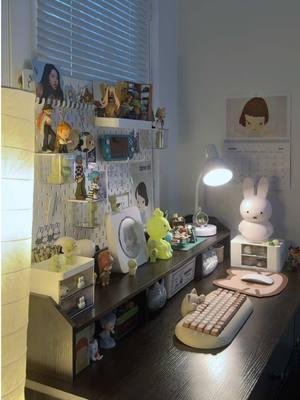 biggest change from all my desk updates lol! also please feel free to follow me on all my socials which can be found on my linktree :) idk what the future holds, but trust that i will still be posting content - #desktour #deskinspo #desksetup #pinterestaesthetic #miffy #smiski #hirono #peachriot